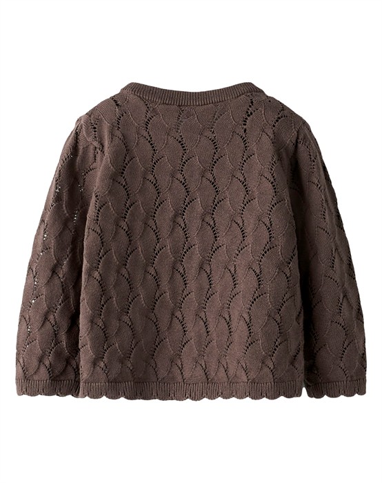 NBFNajsa LS Strik Cardigan - Peppercorn 